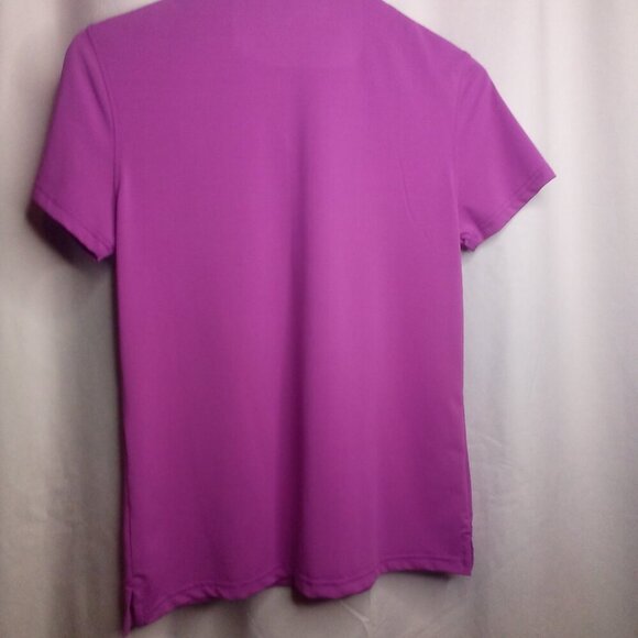 The Open 147th Carnoustie Polo Shirt S Women Short Sleeve Golf Active Purple - Picture 4 of 15
